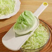1个蔬菜沙拉切片器/刨丝器，适用于卷心菜、生菜、紫甘蓝、黄瓜、小白菜，多功能卷心菜切片器 - 彩色 - 查看 9
