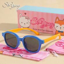 SIYANG SI YANG Brand New Outdoor UV Protection Children Polarized Silicone Sunglasses, Colorblock Fashion Versatile Sunshade Eyewear - Multicolor - View 12