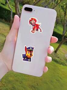 50 miếng dán Paw Patrol, nhãn dán đồ chơi hoạt hình Mỹ dành cho trẻ em, nhãn dán dán, vật liệu trang trí sổ lưu niệm sáng tạo Gashapon, nhãn dán - Nhiều màu - Xem 5