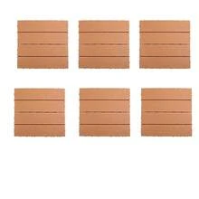 1 Tấm, 6 Tấm, Sàn nhựa tự lắp ghép 29,5cm, chịu lực cao, thích hợp cho sân, vườn, ban công. Sàn nhựa tự lắp ghép ngoài trời cho sân, hiên nhà. - sọc - Xem 11