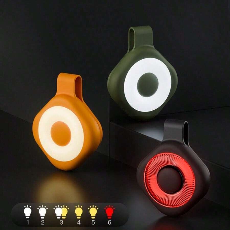 USB Rechargeable Collar Clip LED Light, Portable Outdoor Clip-On Torch With Hanging Hook, Hands-Free Safety Lamp For Camping Hiking Running Fishing - Magnetic Lamp - View 1