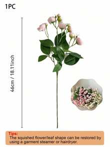 1pc/2pcs 18-Inch 12-Head Camellia Flower Bouquet - Realistic Artificial Flowers For Luxury Home/Hotel Decor, Photography Props, Fade-Resistant Floral Arrangement, Office Desk Centerpiece - Multicolor - View 15