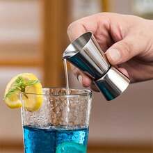 Cốc đong định lượng hai đầu bằng thép không gỉ, cốc đong ounce, dụng cụ pha chế cocktail, dụng cụ đo ounce. - Xem 4