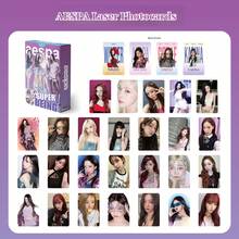 K-Pop Star Aespa Dirty Work Fan Merchandise - 55pcs Holographic Photo Cards In Deluxe Box Set - Collectible Postcards - Multicolor - View 4
