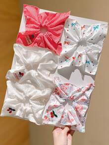 1个柔软发圈，甜美发绳，适合日常使用和送礼，四季皆宜 - 彩色 - 查看 5