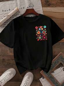 Women T-Shirts - Black - View 2