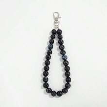 Single-Piece Simple Gradient Acrylic Bead Bag Chain, Dopamine-Colored Beaded Keychain Car Pendant - Apricot - View 8