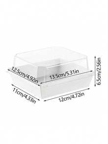 5/10/20pcs Dessert Boxes With Transparent Lids, Meat Platter Boxes, Grease-Proof Kraft Paper, White & Pink Kraft Paper Baking Boxes, Suitable For Cookies, Macarons, Cakes, Sandwiches, Great For Weddings, Parties, Special Occasions, Thanksgiving, Halloween, Christmas, Autumn Gifts And Decorations - Multicolor - View 10