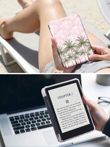 Ốp lưng máy tính bảng họa tiết vỏ sò và cây dừa, tương thích với iPad Air 8 (M4) 2026 (11/13 inch), Air 11 inch M3 2025 / M2 2024, Air thế hệ thứ 5 2022, (A16) 11 inch thế hệ thứ 11 2025, tương thích với Samsung Galaxy Tab, Kindle Paperwhite thế hệ thứ 12 2024. Mặt lưng trong suốt, ốp bảo vệ họa tiết thời trang, chức năng tự động tắt/mở màn hình, bảo vệ bằng túi khí, thích hợp làm quà tặng và sử dụng trong văn phòng. - Nhiều màu - Xem 9