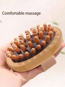 1/2 unidades de escova/almofada de massagem. A escova é uma ferramenta de massagem e terapia corporal, usada para massagear músculos fibrosos, aliviar dores musculares abdominais e modelar o corpo. - Vários estilos - Ver 5