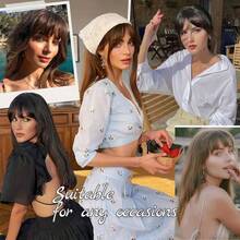 Synthetic Fake Hair Bangs 2Clips In Hair Extension Neat Front Fake Fringe False Hairpiece For Women Clip In Bangs - Multicolor - View 7