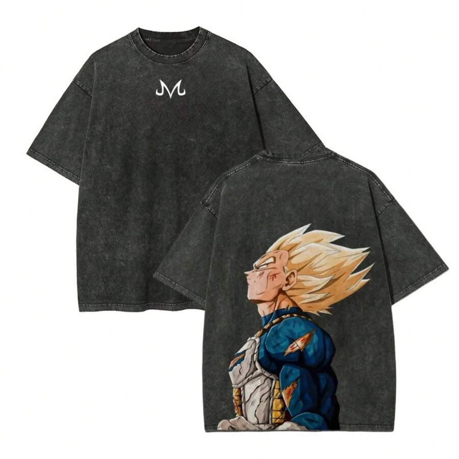 T-Shirt Blouse New Hot Selling Vintage Blouses Cute Top 100 Percent Cotton Shirts For Men Manfinity Men Graphic Tees Women Cross-Border European Size - 黑色d - 查看 1