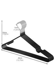 1/10/20 chiếc Móc Treo Quần Áo Dày Nhuộm Màu, Móc Treo Dày Mới, Móc Treo Người Lớn, Giá Phơi Không Đường Nối Chống Trượt Nhuộm Màu, Móc Treo Trẻ Em - Nhiều màu - Xem 3