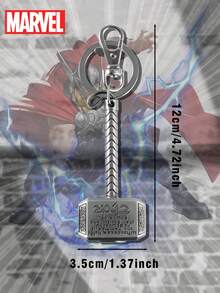 Monogram 1 Móc khóa kim loại chính hãng, 3 kiểu thiết kế búa Stormbreaker và Mjolnir của Thor. Phụ kiện sưu tầm móc treo túi và chìa khóa, dành cho fan siêu anh hùng. - Nhiều màu 1 - Xem 3