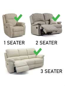 Waterproof Recliner Chair Cover Reclining Sofa Cover Jacquard Leaf Pattern 1pc - Coffee Brown - View 7
