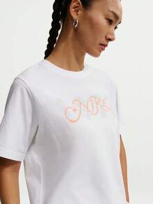 Nike 女士 AS W NSW SS TEE POOL PARTY 针织圆领短袖T恤 TIR7559-100 - 白色 - 查看 5