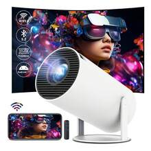 Proyector de de alta definición 1080P con pantalla compartida para Android y - Blanco - Ver 3