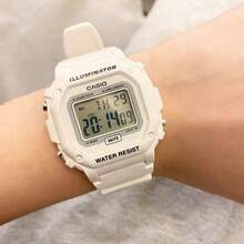 Casio 卡西欧 F-108WHC-7B 白色方形女士手表，复古数字腕表，带 LED 背光，日常防水学生手表 - 均碼 - 查看 5