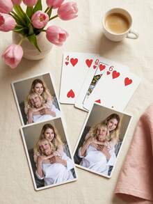 Personalized Mom Photo Playing Cards, Custom Photo,Custom Family Picture Poker Deck, Thoughtful Gift For Mom,Custom Playing Cards For Mom, Personalized Mother & Daughter Poker Deck, Unique Mother's Day Gift - Multicolor - View 6