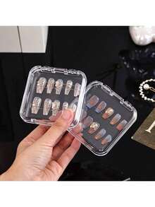 1 hộp đựng trang sức có nắp gập, hộp trưng bày dụng cụ làm móng trong suốt, hộp đựng đồ dùng văn phòng để bàn. - Nhiều màu - Xem 4