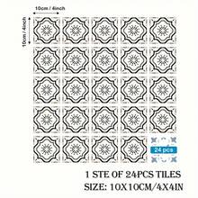 Multicolor Geometric Talavera Tile Stickers 4x4 Inch 24 Pack Self Adhesive Wall Decals Easy Peel And Stick For Kitchen Bathroom Stair Decor - Multicolor - View 13