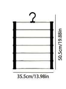 Giá treo quần áo nhiều tầng, tiết kiệm 80% không gian, thiết kế hình thang chống trượt đa chức năng, có thể treo khăn quàng cổ, quần jean, quần tây, cà vạt, ga trải giường, v.v., lý tưởng cho việc sắp xếp tủ quần áo ký túc xá, chuẩn bị cho kỳ nghỉ, dễ dàng lắp ráp, tối giản và thiết thực, giúp bạn dễ dàng lấy được quần áo yêu thích. - Nhiều màu - Xem 8