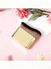 身体修容刷 - 便携式身体及腿部化妆刷（金色）粉底刷遮瑕刷腮红刷轮廓刷腮红刷修容刷散粉刷粉底刷腮红刷 - 金色 - 查看 4