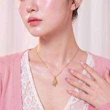 1 chiếc mặt dây chuyền hình vỏ sò sang trọng, thiết kế cao cấp và độc đáo, dây chuyền ngang xương quai xanh, thép titan không phai màu, thời trang và đa năng, vòng cổ nữ quyến rũ mùa hè, trang sức dây chuyền thép không gỉ, trang sức thép không gỉ dành cho nữ - Nhiều màu - Xem 4