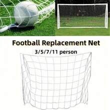 1pc Soccer Goal Net, For Target Practice And Shooting Practice, Suitable For Outdoor Soccer Sports, Soccer Equipment, Outdoor, Beach, Soccer Field, Court, Yard, Soccer Goal Can Be Used (Net Only) - Multicolor - View 6