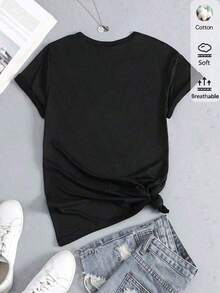 Women T-Shirts - Black - View 3
