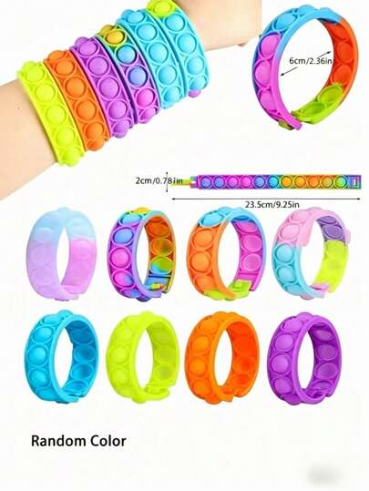 3/5/10 Stück/Set - Armband Set, Osterarmband Geburtstagsparty Geschenk Stressabbau Armreif, Kinderparty Gastgeschenk Armband, zufällige Farbe Neuheit Spielzeug, Kleinkind Geburtstagsgeschenk, Jungs Spiel, Mädchen Geschenk