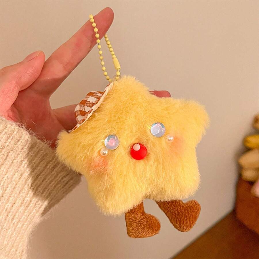 Kids Dolls - Brown Plaid Hat With Small Stars [chain] - View 1