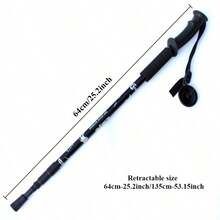 3-Section Aluminum Alloy Hiking Pole - Shock Absorbing - Multicolor - View 4