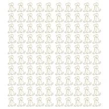 100个金色回形针，金属防锈电镀工艺，金色不褪色，用途广泛，可爱设计，可用于文件、纸张等。 - 多色 - 查看 12