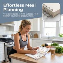 28-Day Keto Diet Planner: Healthy Living, Beautifully Papered, Perfect Gift, Suitable For Home, Office, Study, And Holidays. - 1pc - View 4