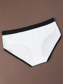 1 chiếc quần lót nữ bằng cotton mềm mại, thoáng khí chất lượng cao. - Đen và trắng - Xem 4