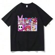 Men's Graphic T-Shirts, 2026 New Arrivals, The A-Mazing D-Igital Circus T-Shirts, Children's Short-Sleeved Cartoon Pomnii Tops For Boys And Girls, Casual Wear, Spring/Summer Styles, Teen Boy T-Shirts, Girl Sets, Mother-Daughter Matching Outfits, TV Girl Gifts, Teen Boy Gifts, Children's Christmas Costumes, Pure And Innocent Girl Style, Fashionable Christmas Shirts, Girls' Tops, Teen Girl Tops, Teen Boy Clothing, Children's Christmas Costumes, Girls' Christmas Gifts, New Year Gifts, Graphic T-Shirts, Men's Sportswear, Men's Tops, Men's Outdoor Tops, Men's Autumn Clothing, Graphic T-Shirts, Cute Tops, Women's Tops, Women's Autumn Clothing, Perfect Holiday Gifts, Unisex. - 黑色2 - 查看 1