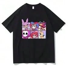 Men's Graphic T-Shirts, 2026 New Arrivals, The A-Mazing D-Igital Circus T-Shirts, Children's Short-Sleeved Cartoon Pomnii Tops For Boys And Girls, Casual Wear, Spring/Summer Styles, Teen Boy T-Shirts, Girl Sets, Mother-Daughter Matching Outfits, TV Girl Gifts, Teen Boy Gifts, Children's Christmas Costumes, Pure And Innocent Girl Style, Fashionable Christmas Shirts, Girls' Tops, Teen Girl Tops, Teen Boy Clothing, Children's Christmas Costumes, Girls' Christmas Gifts, New Year Gifts, Graphic T-Shirts, Men's Sportswear, Men's Tops, Men's Outdoor Tops, Men's Autumn Clothing, Graphic T-Shirts, Cute Tops, Women's Tops, Women's Autumn Clothing, Perfect Holiday Gifts, Unisex. - 黑色2 - 查看 1