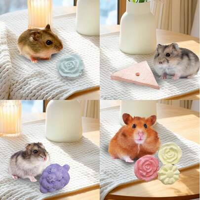 Pet Chew Stones - Dental Care Products For Hamsters, Rabbits, Gerbils, Mice And Other Small Animals - Teeth Cleaning And Chew Stones, Cage Accessories