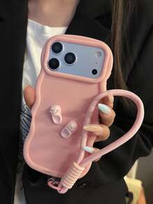 1 chiếc ốp lưng điện thoại tự làm hình chiếc bánh Macaron cho Galaxy S26, S25, S24, S24 Plus/S24+, S24 Ultra, S24 FE, S20, S21, S22, S23 và 11/11 Pro/11 Pro Max/12/12 Pro/12 Pro Max/13/13 Pro/13 Pro Max/14/14 Pro/14 Pro Max/15/15 Pro/15 Pro Max/16/16 Pro/16/17 Pro Max, 16E với khả năng cầm nắm và chống sốc, ốp lưng silicon. - Hồng - Xem 3