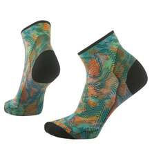 Smartwool Zero Cushion Jungle Music Print Biking Crew Socks - Women's | - 蜂蜜金 - 查看 1