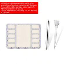 KLONKEE Estera de cuentas, suave y estable, escala en centímetros, rejilla independiente, conveniente y práctica, adecuada para la fabricación de joyas y el enhebrado de cuentas DIY - Multicolor - Ver 17