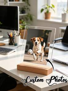 Khung ảnh acrylic 2D có thể tùy chỉnh, khung ảnh đính hôn cá nhân hóa, món quà hoàn hảo cho cặp đôi mới cưới, lễ đính hôn hoặc gia đình và bạn bè. - Nhiều màu - Xem 2