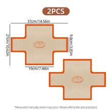 1/2 piezas de tapetes de silicona reutilizables para hornear pan, forro para molde de pan, bandeja de hornear antiadherente, forro para molde de pan antiadherente con pestaña extraíble, adecuado para pan casero, pastel, pan de plátano y horneado en horno, fiesta, horneado en casa, horno y microondas - - - Ver 15