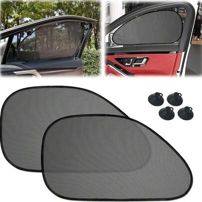 2pcs Universal Car Sun Visor, Windshield Sun Shade, Sun Blocker, Sun Protector Accessories