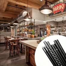 Luxury Alloy Chopstick Set Features Non-Slip, High-Temperature Resistant Chopsticks Made Of Matte Black Glass Fiber With A Multi-Textured Design. Chopstick Set,Reusable Chopsticks,Fiberglass Chopsticks,Alloy Chopsticks,Non-Slip Chopsticks,Heat-Resistant Chopsticks,Luxury Chopsticks,Matte Black Chopsticks,Kitchen & Dining,Restaurant Tableware - View 8
