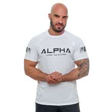 ALFA REI Kit Of 3 Men's Dry Fit T-Shirts, Original, For Gym, Weight Training, Physical Activities, Reinforced Seams, Cool Mesh, Fitness - 黑色/紅色/白色 - 查看 8