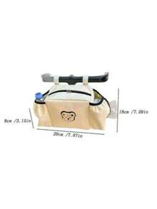 1pc Baby Stroller Hanging Storage Bag, Multi-Functional Large Capacity Organizer Pouch For Child Pushchair - Multicolor - View 4