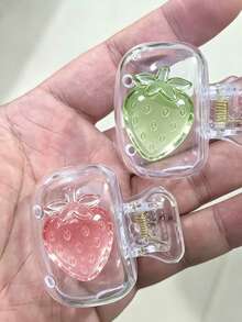 可爱草莓图案牙刷套，便携式旅行牙刷保护套，适用于成人手动牙刷，卫生防尘，带排水孔，保护牙刷头，浴室收纳好帮手，适合旅行、上学和居家使用，是送给爱人、朋友、家人、老师和旅行爱好者的理想礼物，便携设计，方便携带，居家和宿舍必备。 - 多色 - 查看 8