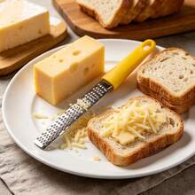 1pc Multifunctional Stainless Steel Grater, Manual Lemon Zester, Cheese Grater, Ginger Grater, Kitchen Tool For Vegetables And Garlic - Multicolor - View 4